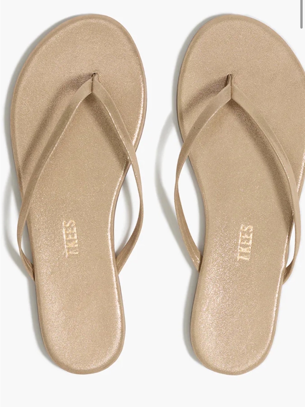 TKEES Metallic Thong Sandals